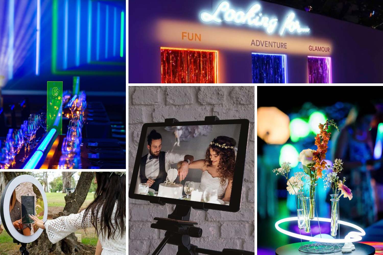 Технологичная свадьба 2024, эффекты и идеи фото