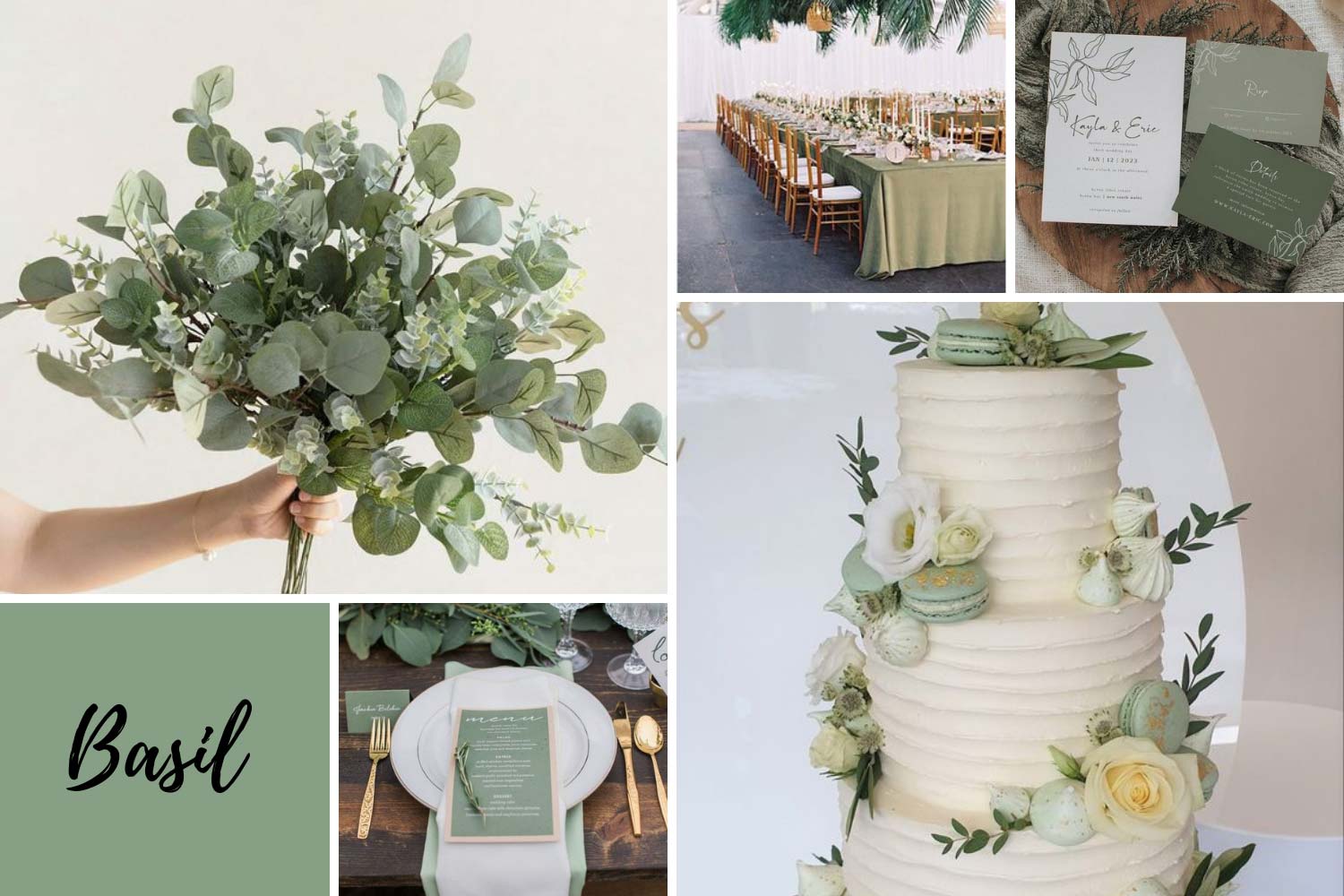 Зеленый букет невесты, оформление зала в зеленых тонах фото