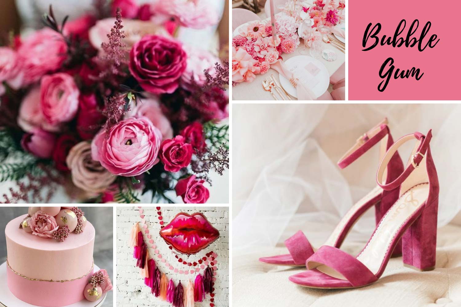 Розовый торт, розовые туфли невесты, оформление в розовых тонах фото