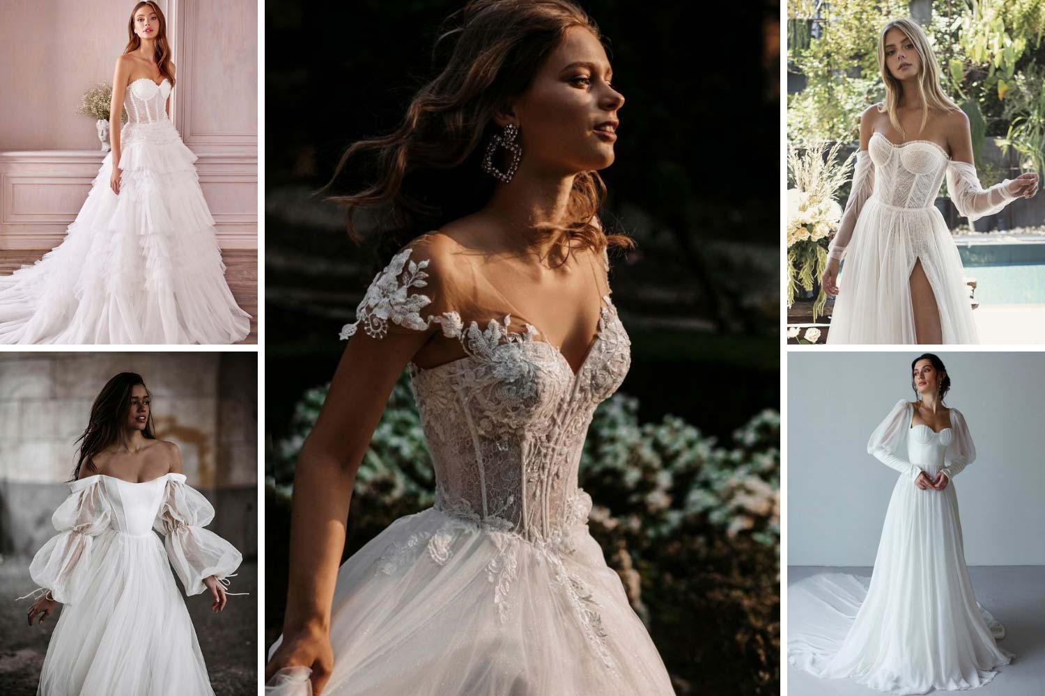 Свадебные платья с корсетом фото