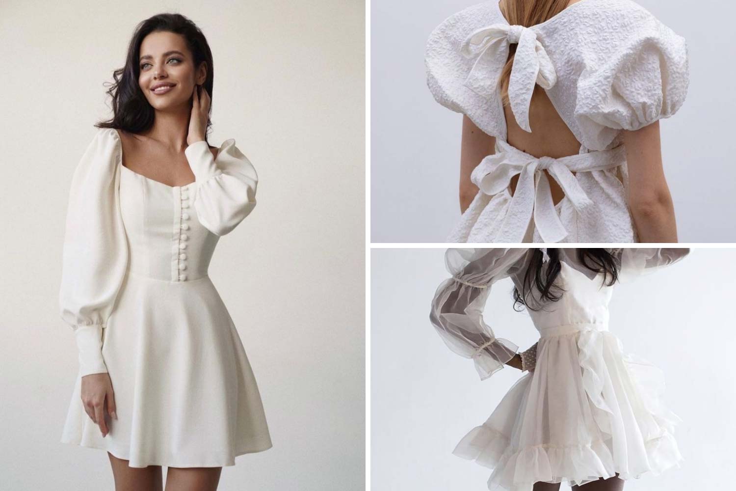 Мини-наряд невесты 2022 идеи