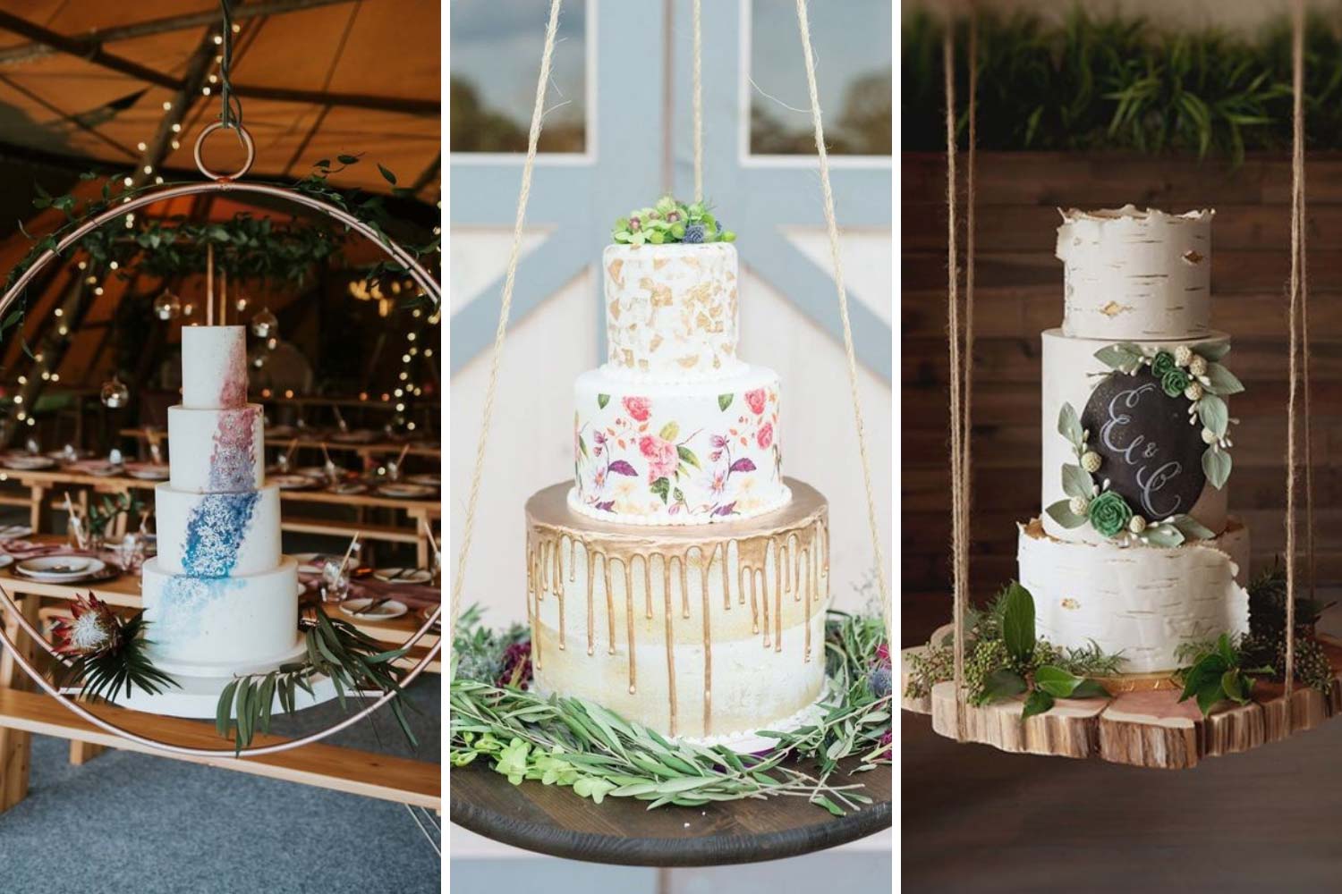 Качель для торта на свадьбу идеи