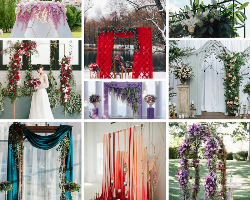 свадебная фотозона арка