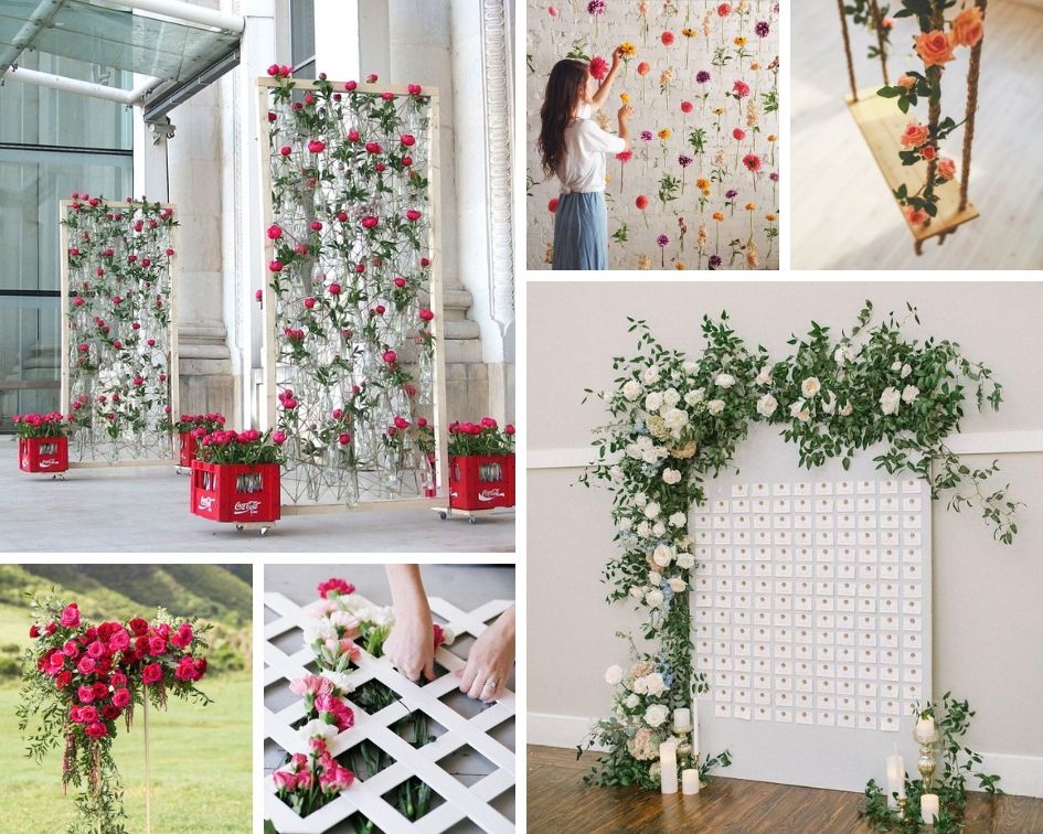 Цветы для оформления свадебной фотозоны | блог интернет - магазина АртФлора