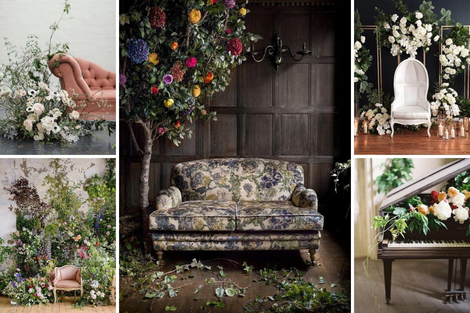 Фотозона для свадьбы: сад в комнате фото