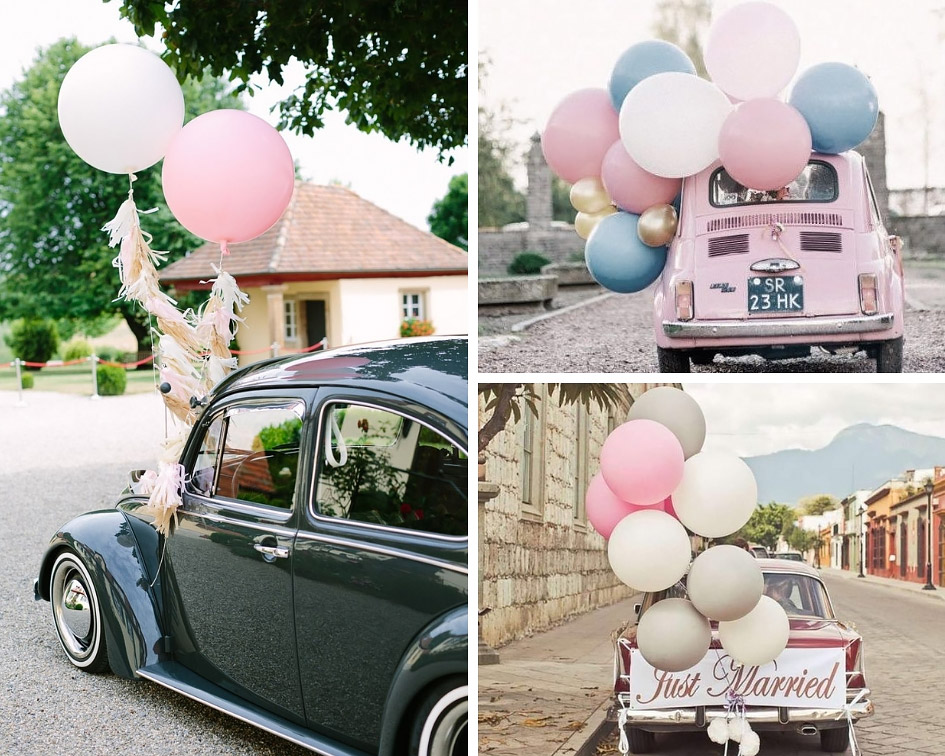 воздушные шары на машине фото