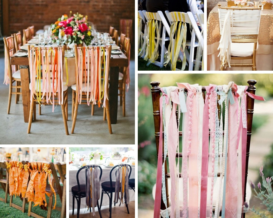 Оформление стульев на свадьбу: как украсить своими руками?