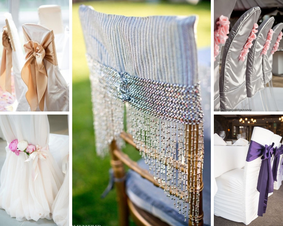 декор свадебных стульев