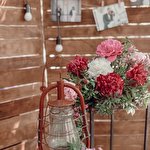 Lemon Lamp decor and flowers #7549